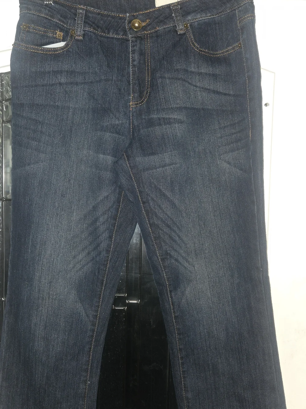 DKNY Women's Dark Wash Jeans - Classic Indigo, Size 10